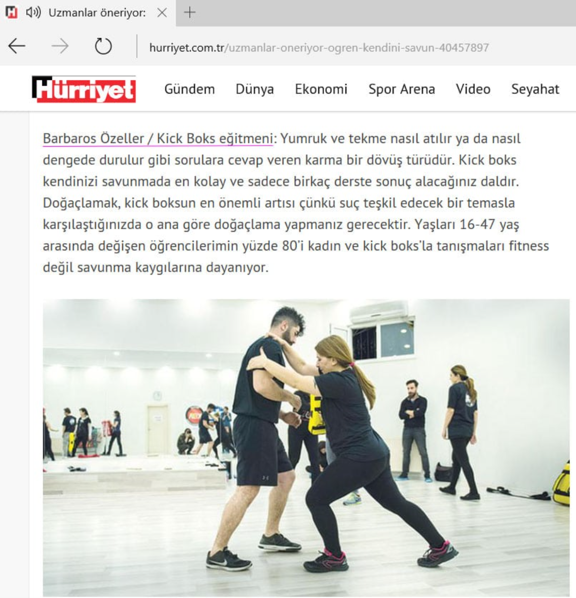 Milliyet gazetesi röportaj